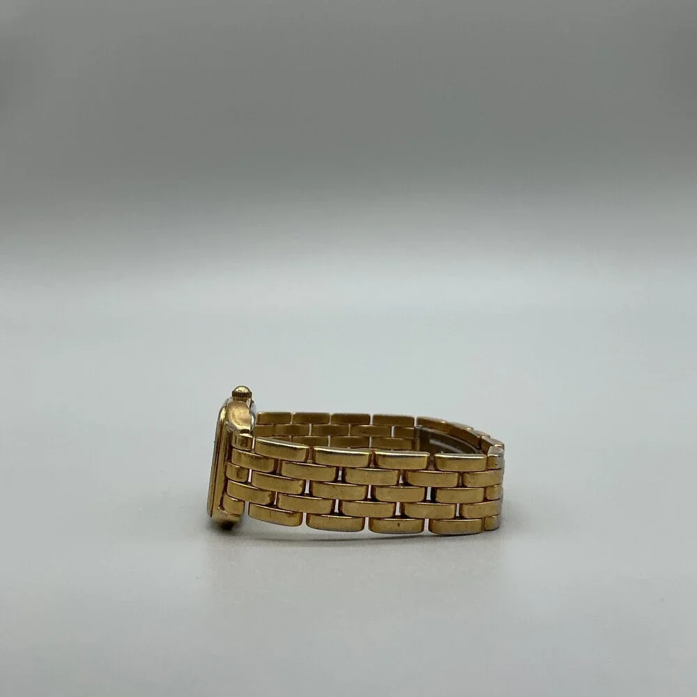 Daniel Mink Womens Watch 20mm White Dial Gold Tone Bracelet New Battery 5.75